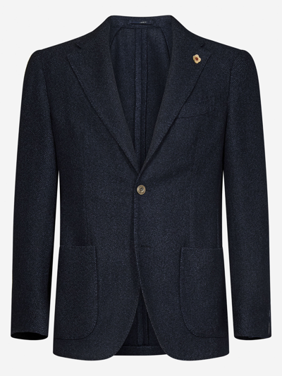 Shop Lardini Blazer In Blue