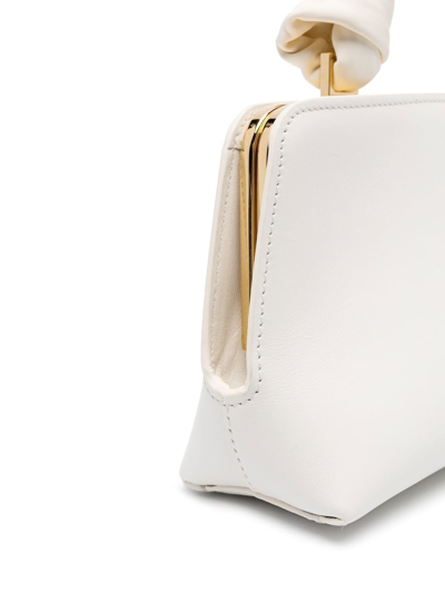 Shop Jil Sander Knot-detail Clutch Bag In White