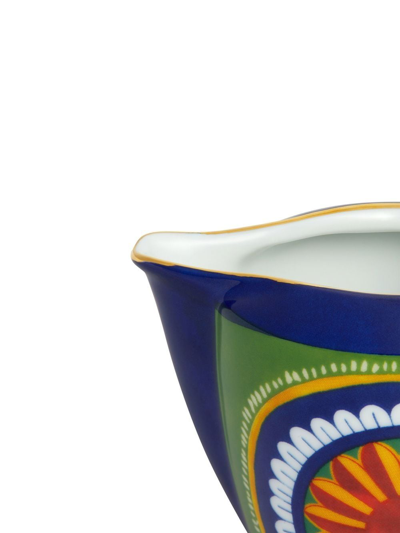 Shop Dolce & Gabbana Carretto Siciliano Porcelain Creamer In Blue