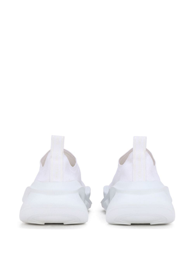 Shop Dolce & Gabbana Wave Logo-detail Slip-on Sneakers In White