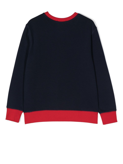 Shop Ralph Lauren Logo-print Sweatshirt In Blue
