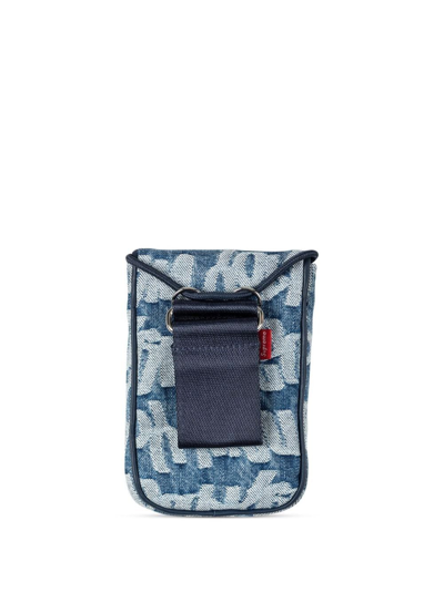 Shop Supreme Jacquard Denim Neck Pouch In Blue