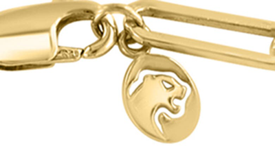 Effy 14k Yellow Gold Plated Sterling Silver Diamond Chain Bracelet In White