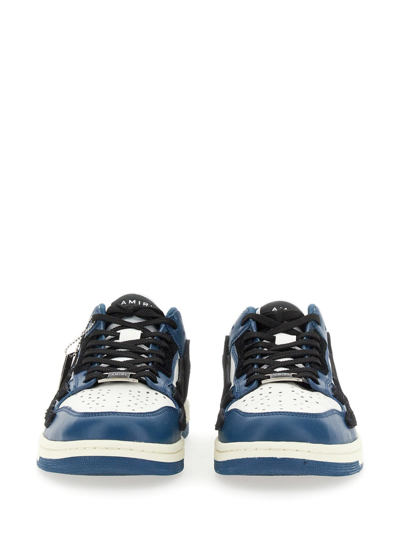 Shop Amiri Sneaker Bassa "skel" In Blue