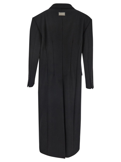 Shop Dolce & Gabbana Black Wool Coat