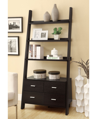 Shop Coaster Home Furnishings Wingate Contemporary Leaning Bookcase