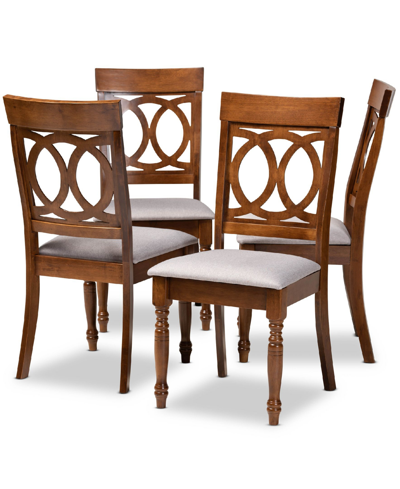 Shop Baxton Studio Lucie Modern And Contemporary Fabric Upholstered 4 Piece Dining Chair Set