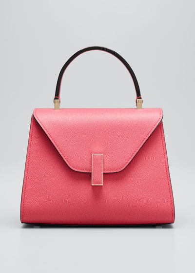 Shop Valextra Iside Mini Leather Satchel Bag In Pink