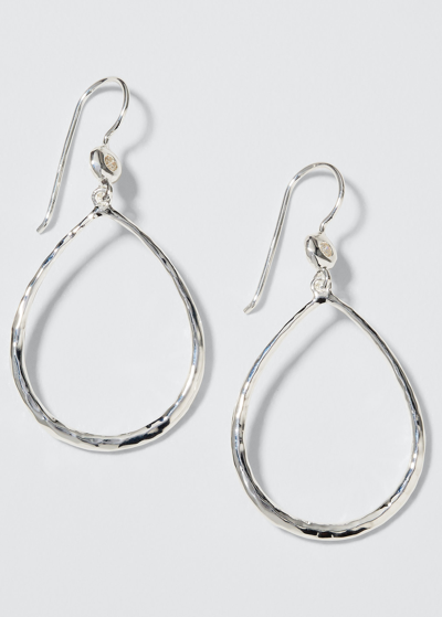 Shop Ippolita Teardrop Earrings In Sterling Silver With Diamonds