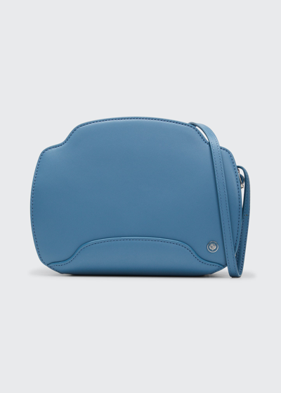 Shop Loro Piana Sesia Calfskin Shoulder Bag In Starry Sapphire