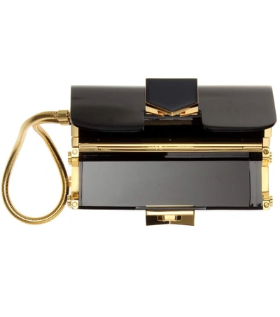 Shop Jimmy Choo Lockett Minaudiere Clutch In Llack