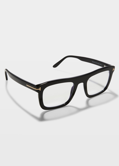 Shop Tom Ford Men's Rectangle Acetate Sunglasses