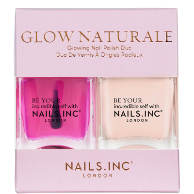 Shop Nails Inc Glow Naturale Nail Polish Duo