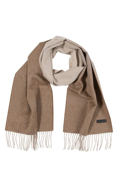 Bruno Magli Ombré Cashmere Scarf In Beige