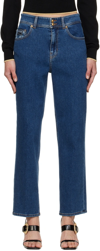 Shop Versace Jeans Couture Blue Nina Jeans In E904 Indigo