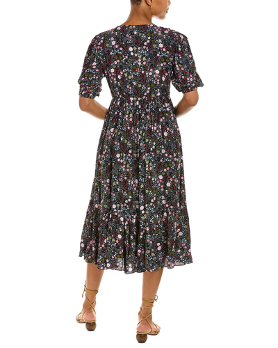 Shop Celina Moon Tiered Midi Dress In Multi