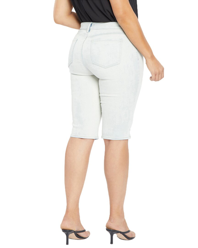 Nydj Plus Knee Capri Riveted Ss Slits Jean In Blue