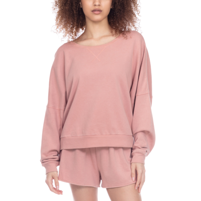 Shop Honeydew Intimates Beach Bum Sweatshirt In Pink
