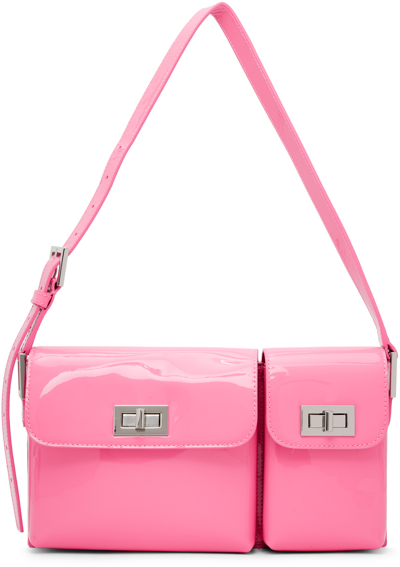 BY FAR SSENSE EXCLUSIVE PINK BILLY SHOULDER BAG 