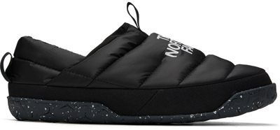 Shop The North Face Black Nuptse Mules In Ky4 Tnf Black/tnf Wh