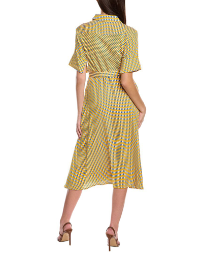 Gracia Collared Wrap Dress In Beige | ModeSens