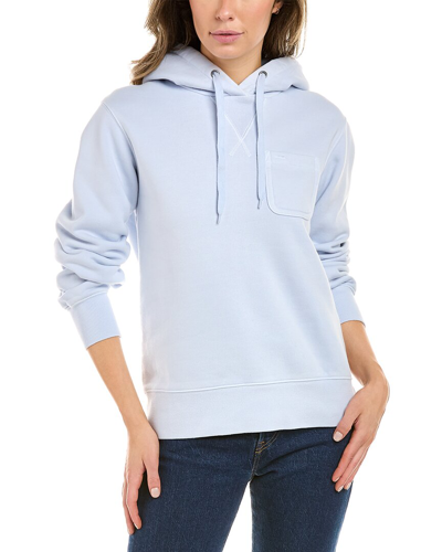 Shop Alex Mill Pocket Hoodie In Blue