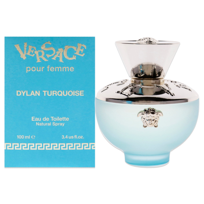 Shop Versace Dylan Turquoise Pour Femme By  For Women - 3.4 oz Edt Spray In Blue