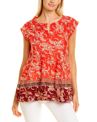 Shop Beachlunchlounge Jessa Blouse In Red