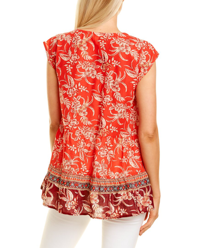 Shop Beachlunchlounge Jessa Blouse In Red