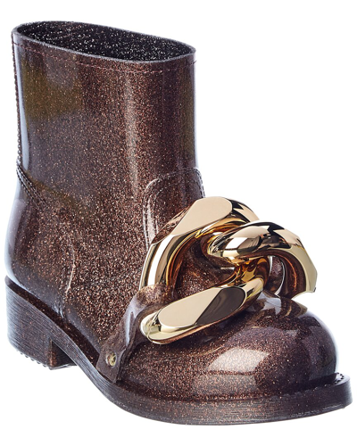 Shop Jw Anderson Chain Rubber Boot In Brown