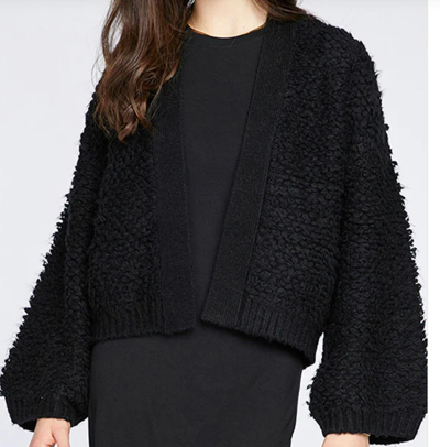 Shop Gentle Fawn Naya Caridgan Sweater In Black