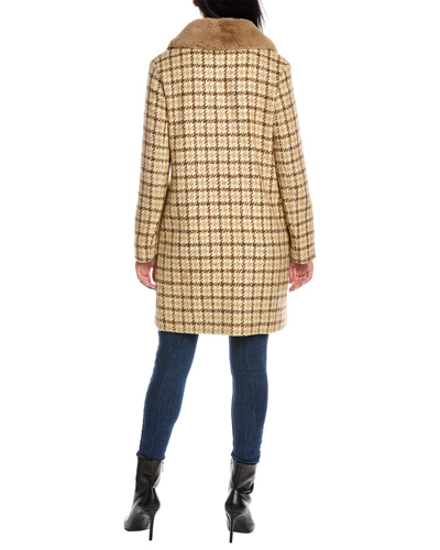 Shop Cinzia Rocca Icons Wool & Alpaca-blend Coat In Beige