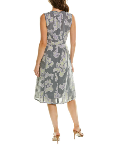 Shop 3.1 Phillip Lim / フィリップ リム Abstract Daisy Fil Coupe Silk-blend Midi Dress In Grey