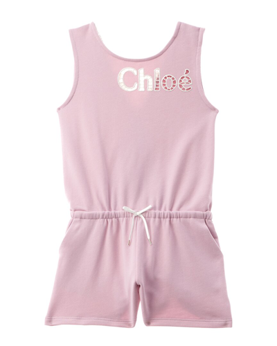 Shop Chloé Chloe Romper In Pink