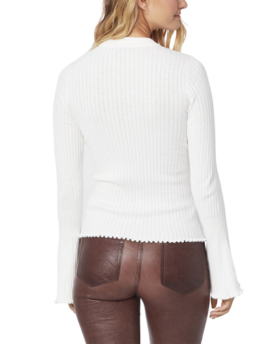Shop Paige Iona Silk-blend Sweater In White