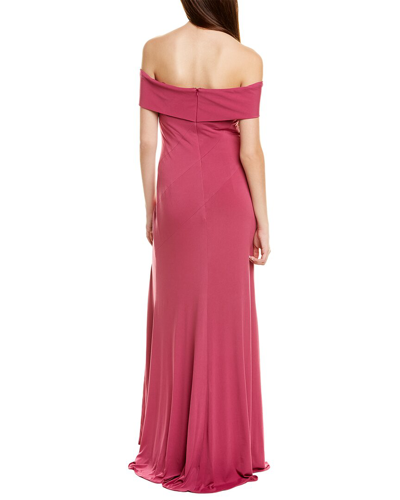 Shop Rene Ruiz Off-shoulder Gown In Pink