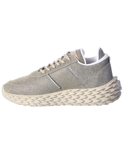 Shop Giuseppe Zanotti Urchin Fabric Sneaker In Grey