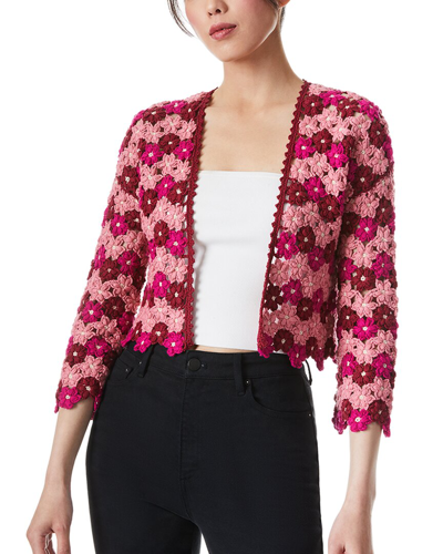 Shop Alice And Olivia Alice + Olivia Anderson Cropped Cardigan In Multi