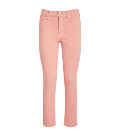 Shop Mother The Dazzler Ankle Jeans In Pink