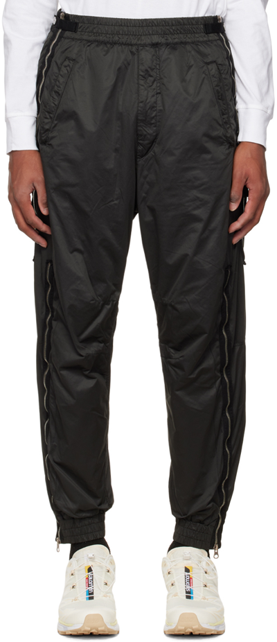 Shop Stone Island Shadow Project Black Thermo Trousers In V2029 Black