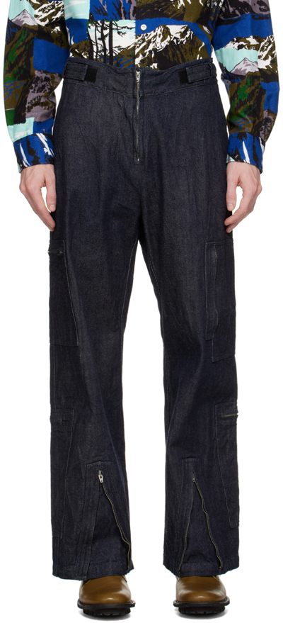 Noma T.d. Indigo Flight Cargo Pants In Indigo