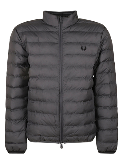 Fred Perry Insulated Padded Jacket In Gunmetal | ModeSens