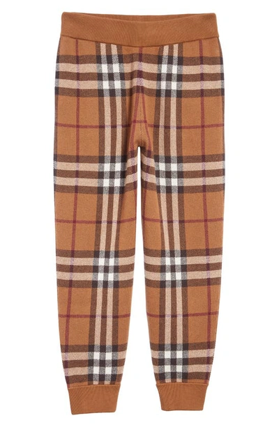 salami gevinst Kritik Burberry Marley Check Cashmere Joggers In Brown | ModeSens