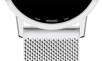 Shop Movado Museum Classic Mesh Strap Watch, 33mm In Black