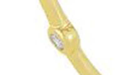 Melinda Maria Inside Out Station Hoop Earrings In Gold/white Diamondettes