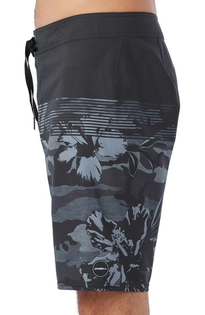 O'neill Hyperfreak Board Shorts In Black Camo