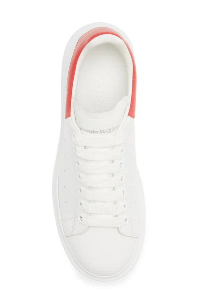 Shop Alexander Mcqueen Oversized Sneaker In White/ Lust Red