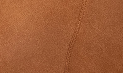 Shop Spanx High Waist Faux Suede Leggings In Rich Caramel