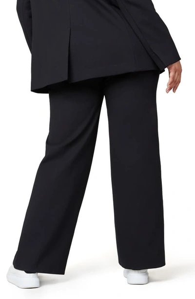 Shop Spanx The Perfect Wide Leg Ponte Pants In Classic Black