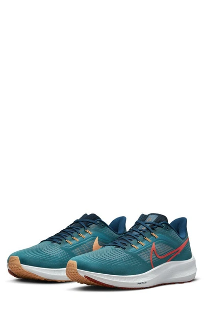 Shop Nike Air Zoom Pegasus 39 Running Shoe In Bright Spruce/ Valerian Blue